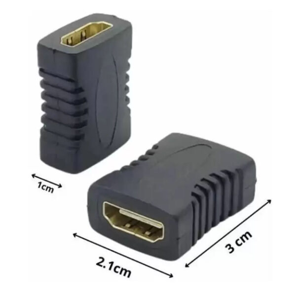 ADAPTADOR HDMI FÊMEA X HDMI FÊMEA EMENDA EXBOM BOX - Imagem 2
