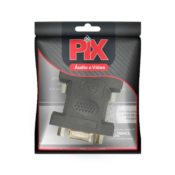 ADAPTADOR DVI-I MACHO PARA VGA FEMEA 003-0001 PIX BOX - Imagem 2
