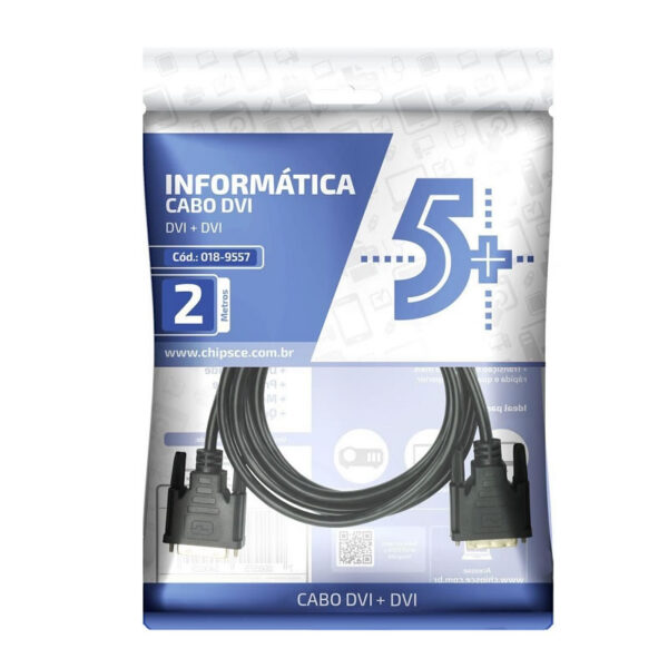 CABO DVI 2 M DVI 24 1 DVI 24 1 018-9557 5+ BOX - Imagem 3