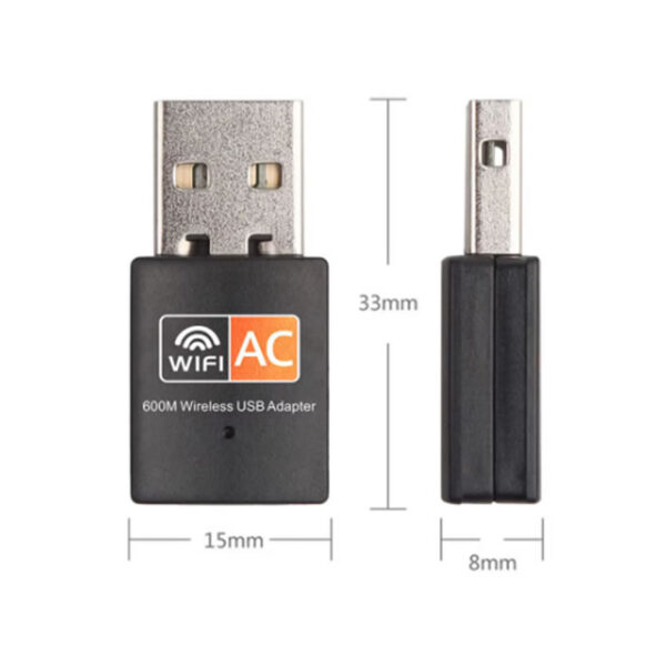 ADAPTADOR USB WIRELESS 600 MBPS DUAL BAND UAC09 GNRC BOX - Imagem 2