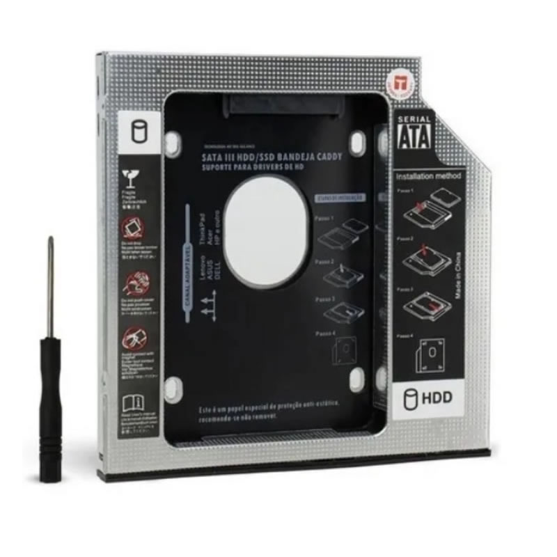 ADAPTADOR CADDY HDD/SSD 2,5 MENC-1111/95 9,5MM MYMAX BOX