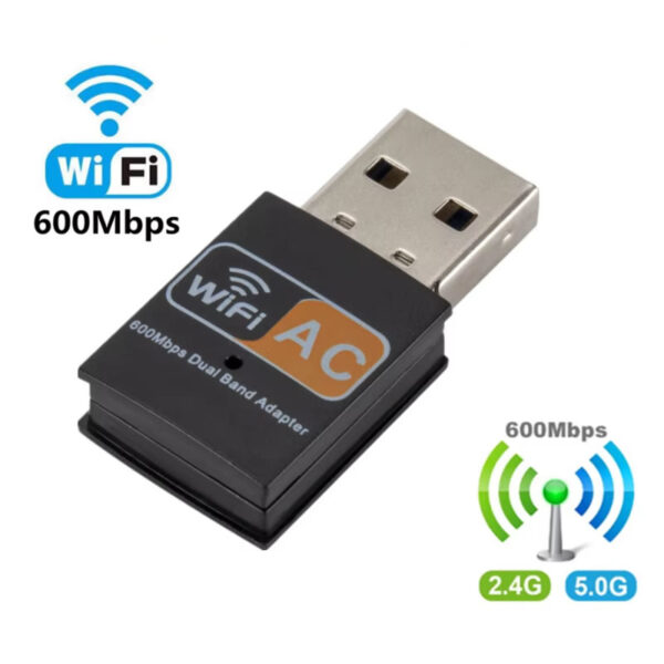 ADAPTADOR USB WIRELESS 600 MBPS DUAL BAND UAC09 GNRC BOX