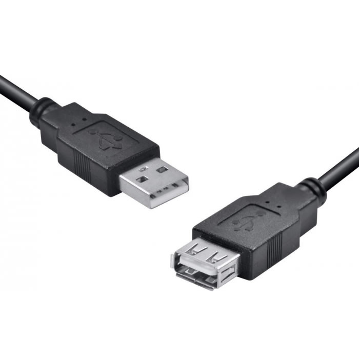 CABO EXTENSOR USB 3M A MACHO X USB A FEMEA 2.0 GNRC BOX