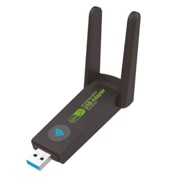 ADAPTADOR USB 3.0 WIRELESS DUAL BAND 5GHZ 1300MBPS C/ ANTENA AW162 KNUP BOX - Imagem 3