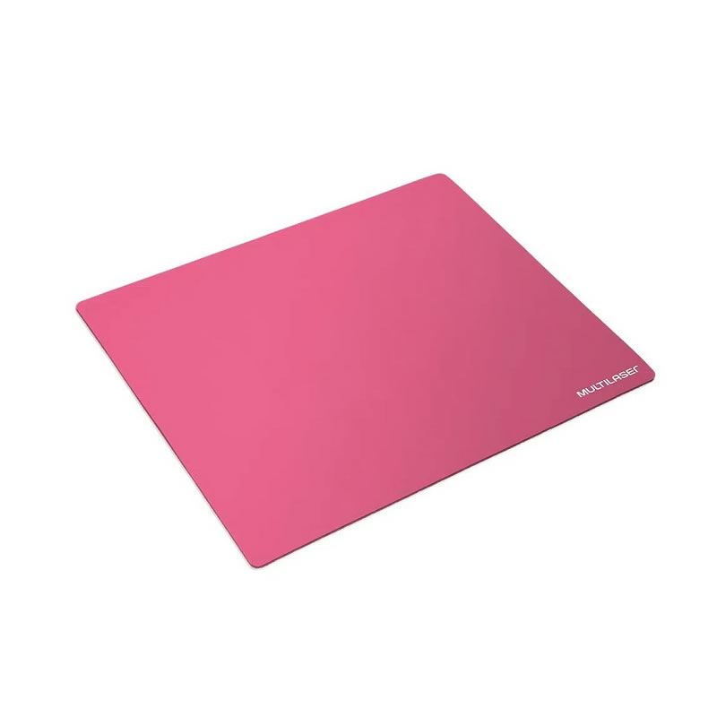MOUSE PAD BASIC AC066 21CM X 17,5CM ROSA MULTILASER BOX