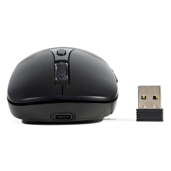 MOUSE S/FIO RECARREG BLUETOOTH+ADAP/NANO M-BT60BK PRETO C3TECH BOX - Imagem 4