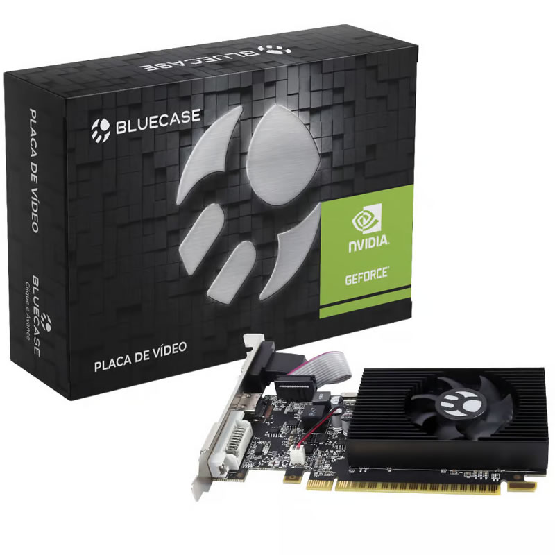 PLACA DE VIDEO 1GB G 210 BP-G210-1GD3DBX DDR3 64 BITS GEFORCE HDMI/VGA/DVI-I KIT LP BLUECASE BOX