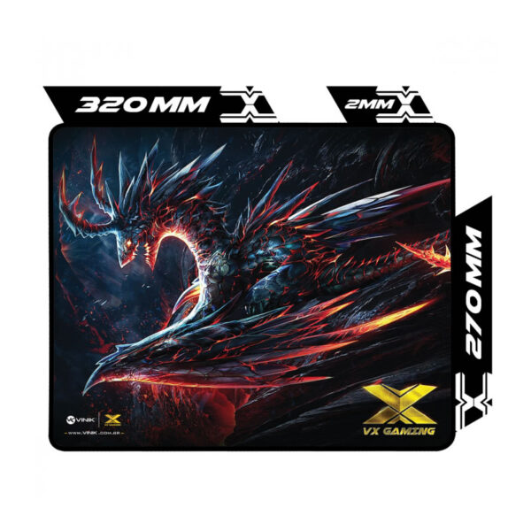 MOUSE PAD GAMER DRAGON 32CM X 27CM VINIK BOX - Imagem 3