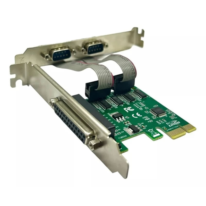 PLACA DE REDE PCI-E C/ 2 SERIAL E 1 PARALELA KP-T105 KNUP BOX