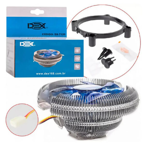 COOLER PARA PROCESSADOR UNIVERSAL DX-7120 DEX BOX - Imagem 4