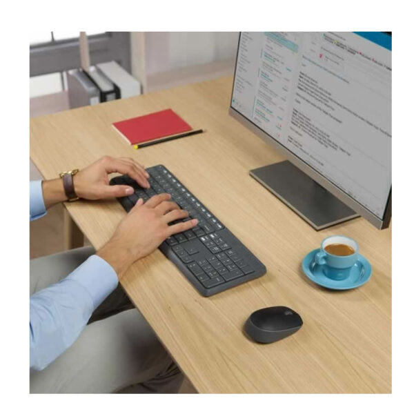 KIT TECLADO | MOUSE MK235 OFFICE WIRELESS LOGITECH BOX - Imagem 4