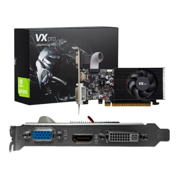 PLACA DE VIDEO 4GB GT730 VX GT730LP-4GD3-A DDR3 128 BITS GEFORCE VGA HDMI DVI-I VX PRO BOX - Imagem 3