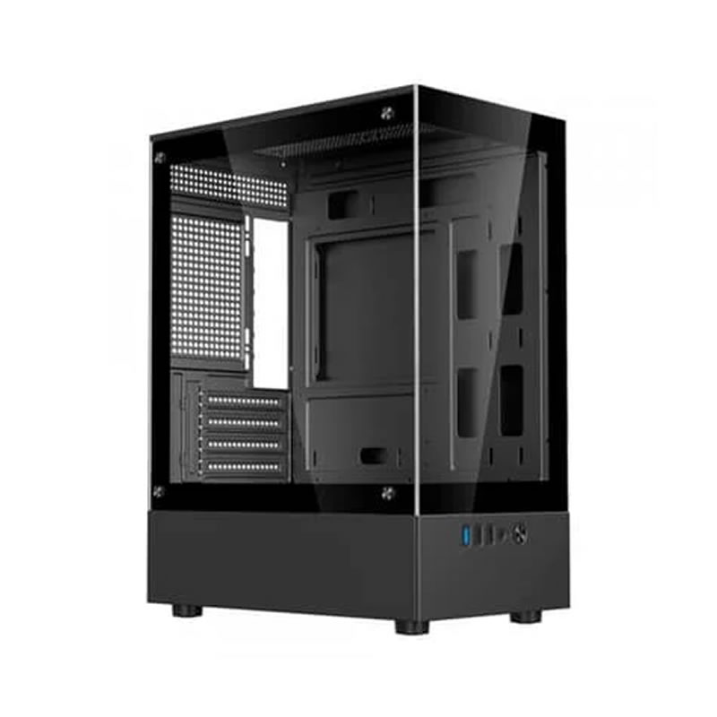 GABINETE MATX GAMER BG-053 S/FONTE C/VIDRO PRETO BLUECASE BOX