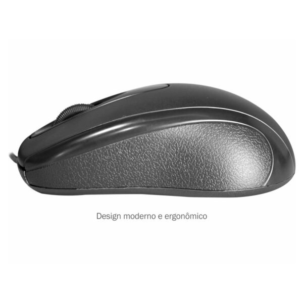 MOUSE USB MO-M235 OFFICE 1200 DPI PRETO K-MEX BOX - Imagem 2