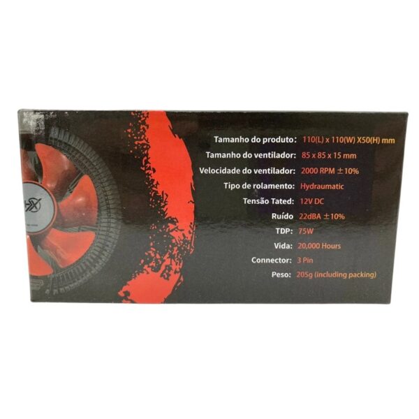 COOLER PARA PROCESSADOR AMD/INTEL - AMD FM2/AM2/AM3 - INTEL 115X/775 - PHX BOX - Imagem 4