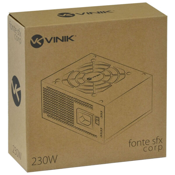 FONTE SFX 230W REAL BIVOLT VFS230 VINIK BOX - Imagem 5