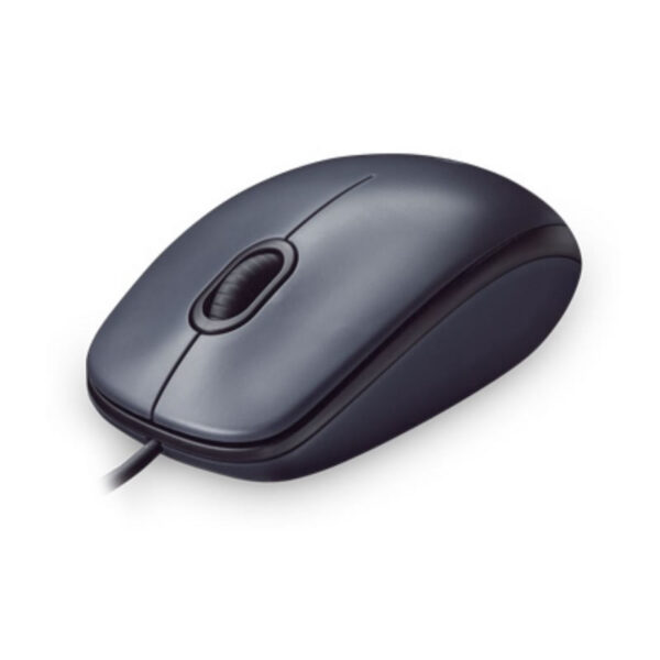 MOUSE USB M90 1000 DPI CINZA/PRETO LOGITECH BOX - Imagem 2