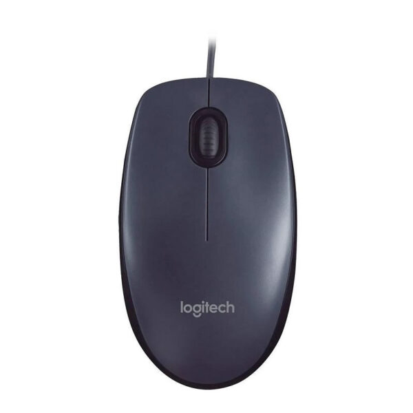 MOUSE USB M90 1000 DPI CINZA/PRETO LOGITECH BOX - Imagem 3