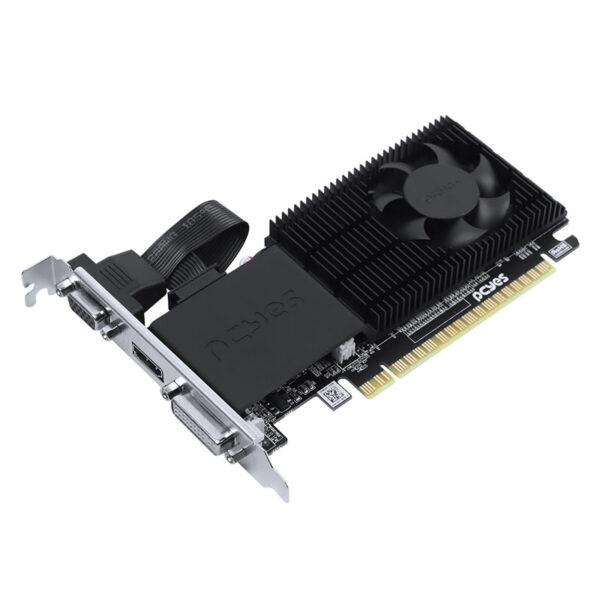 PLACA DE VIDEO 1GB G210 PPE210DR3SFBR DDR3 64 BITS GEFORCE VGA HDMI DVI-I LP PCYES BOX - Imagem 3