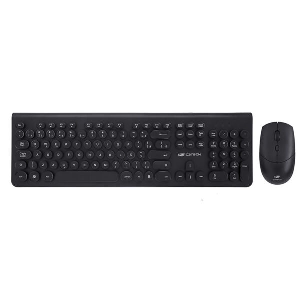 KIT TECLADO | MOUSE WIRELESS K-W80BK OFFICE C3TECH BOX - Imagem 4