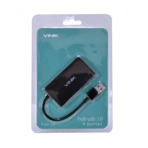 HUB USB 3.0 4 PORTAS HUV-30 PRETO VINIK BOX