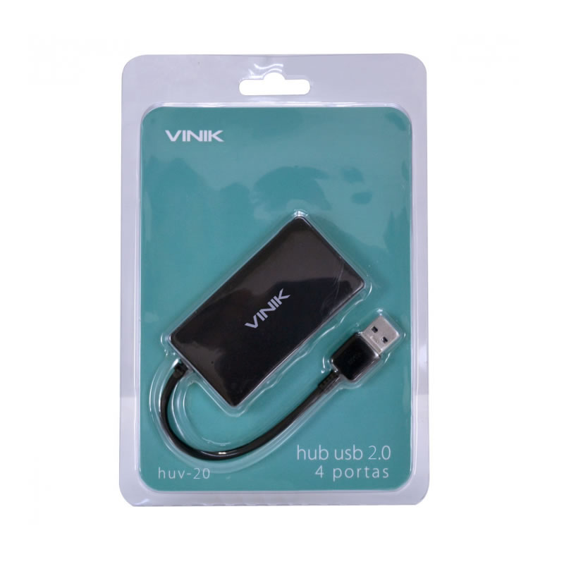 HUB USB 3.0 4 PORTAS HUV-30 PRETO VINIK BOX