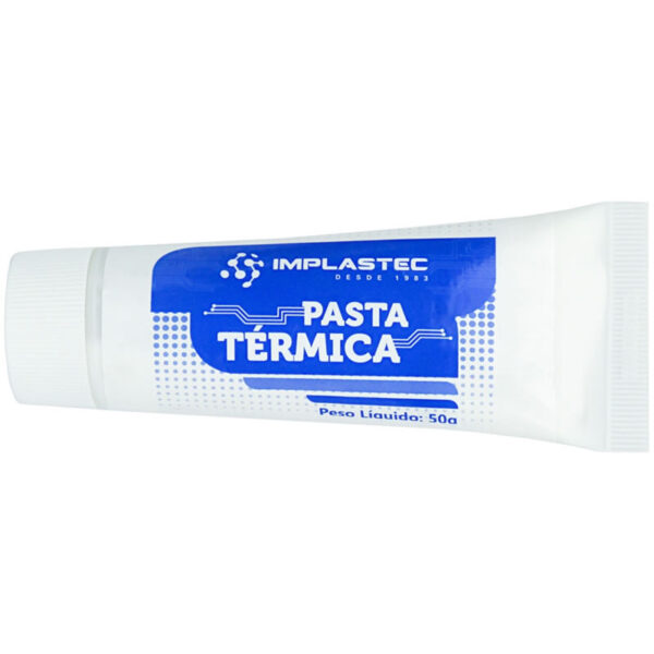 PASTA TERMICA BISNAGA 50 GRAMAS IMPLASTEC BOX - Imagem 2