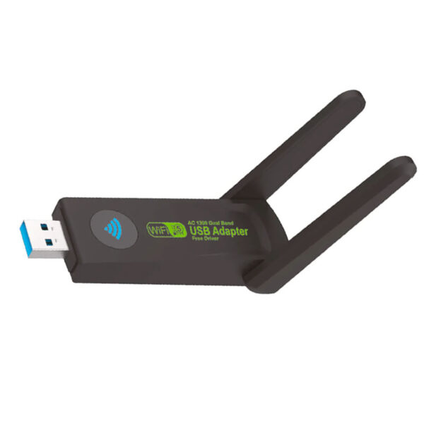 ADAPTADOR USB 3.0 WIRELESS DUAL BAND 5GHZ 1300MBPS C/ ANTENA AW162 KNUP BOX - Imagem 2