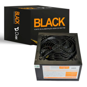 FONTE ATX 600W DX600FSE 3 SATA 2 IDE DUEX BOX