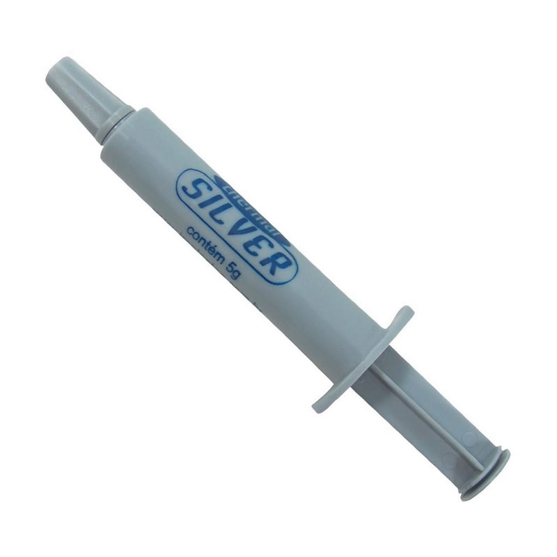 PASTA TERMICA SERINGA 5 GRAMAS THERMAL SILVER IMPLASTEC BOX