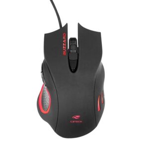 MOUSE USB MG-110BK BUZZARD 3200DPI GAMER 6 BOTOES PRETO C3TECH BOX