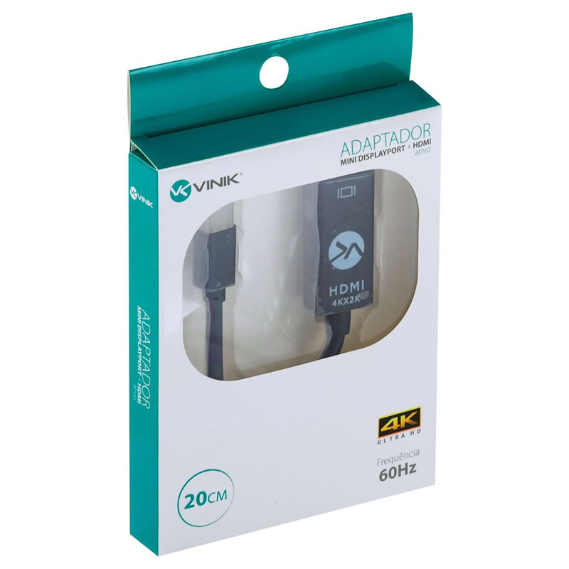 ADAPTADOR HDMI FÊMEA PARA MINI DISPLAYPORT MACHO MDPHDMI-A20 VINIK BOX