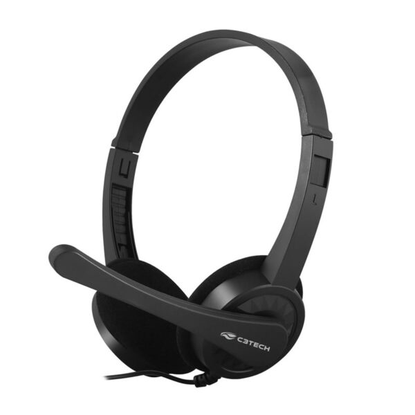 FONE DE OUVIDO HEADSET PH-02BK P2 PRETO C3PLUS BOX - Imagem 3