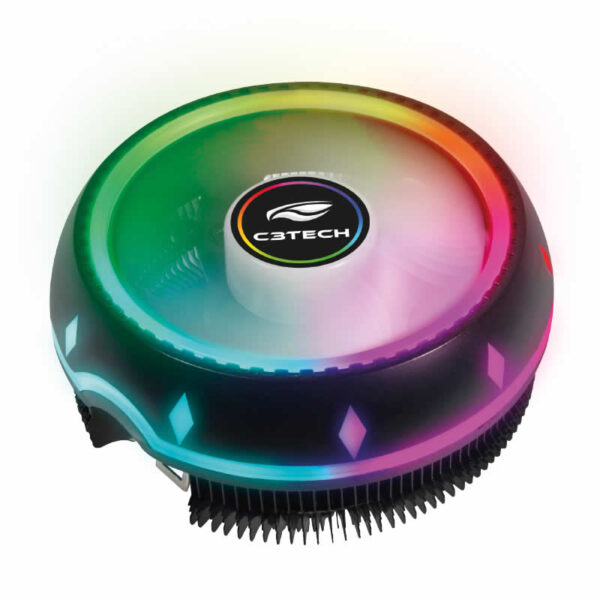 COOLER PARA PROCESSADOR UNIVERSAL FC-L20RGB RGB C3TECH BOX - Imagem 2