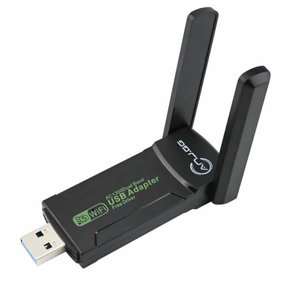 ADAPTADOR USB 3.0 WIRELESS DUAL BAND 5GHZ 1300MBPS C/ ANTENA GNRC BOX - Imagem 6
