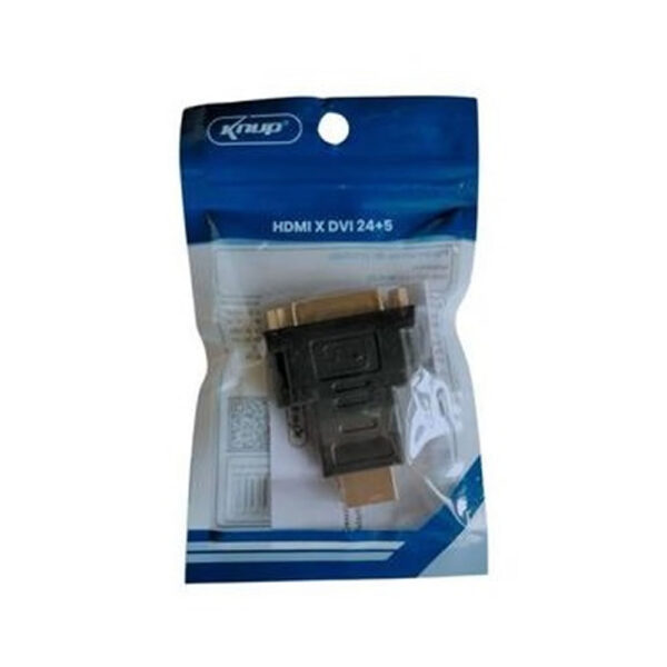 ADAPTADOR DVI 24+5 FÊMEA P/HDMI MACHO KP-HD020 KNUP BOX - Imagem 5