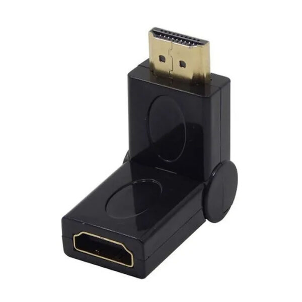 ADAPTADOR HDMI FÊMEA PARA HDMI MACHO 180 GRAUS GNRC OEM - Imagem 4