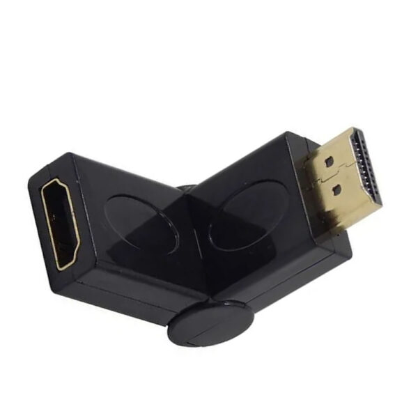 ADAPTADOR HDMI FÊMEA PARA HDMI MACHO 180 GRAUS GNRC OEM - Imagem 3