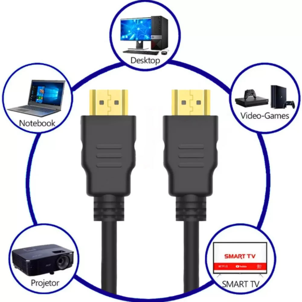 CABO HDMI 1.4 HM18S 1.8 METROS DEX BOX - Imagem 2