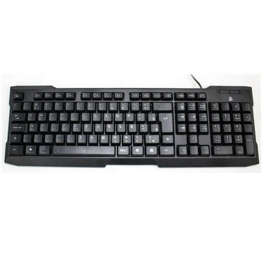 TECLADO USB 015-0041 ABNT2 OFFICE PRETO 5+ BOX - Imagem 3