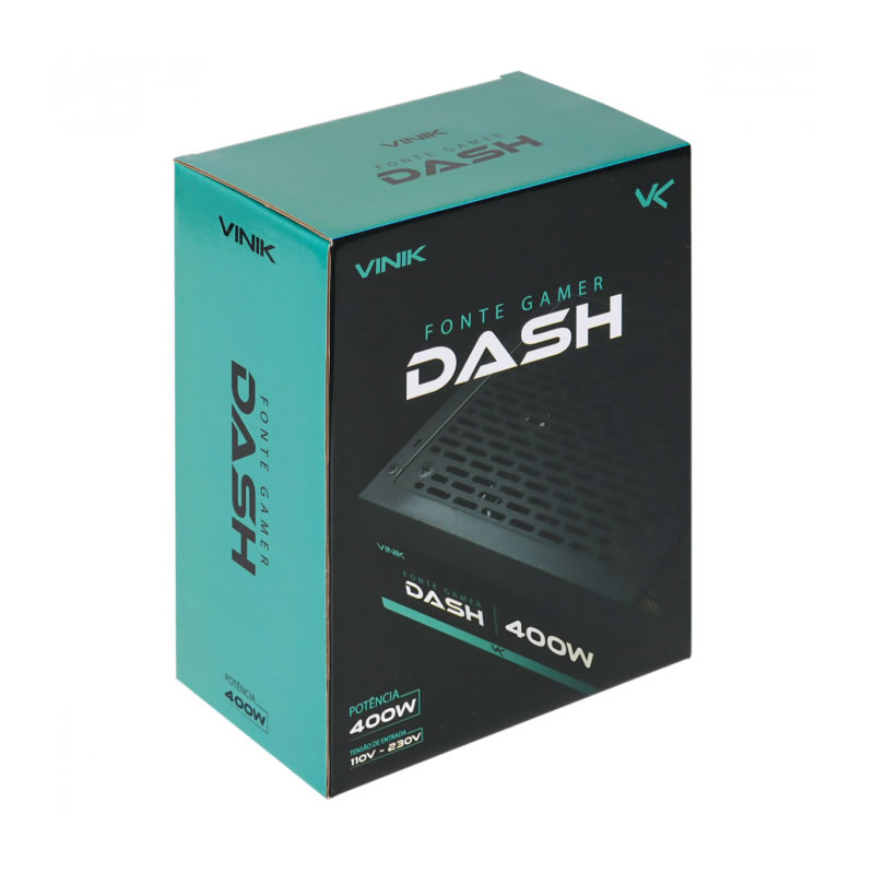 FONTE ATX 400W 20/24 PINOS VFG400WPV3 2* SATA 2* IDE DASH VINIK BOX - Imagem 3