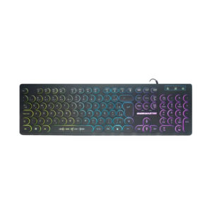 TECLADO USB GAMER KM76 ABNT2 RGB STEAMPUNK K-MEX BOX