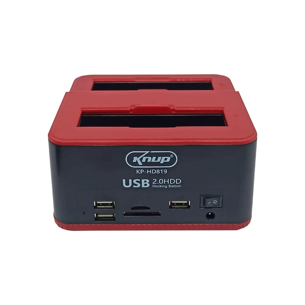 DOCK STATION USB 2.0 KP-HD819 2 HD´S SATA 3,5 OU 2,5 KNUP BOX - Imagem 4