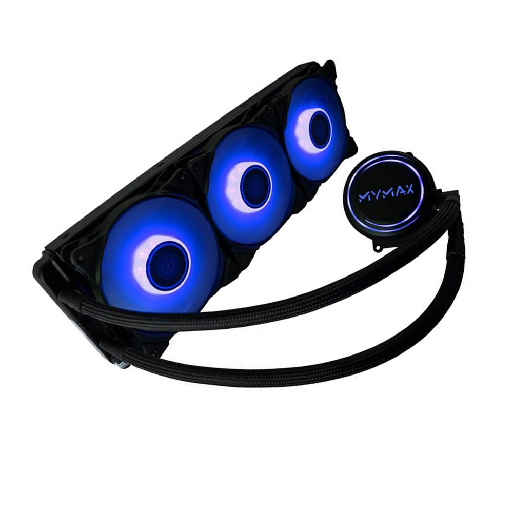 WATER COOLER ALGOR 360MM MYC/FC-V3-360-BL LED AZUL MYMAX BOX - Imagem 2