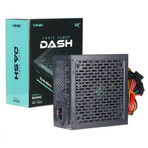 FONTE ATX 500W 20/24 PINOS VFG500WPV3 2* SATA 2* IDE DASH VINIK BOX