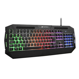 TECLADO USB GAMER KG-80BK FRGB TANK C3TECH BOX