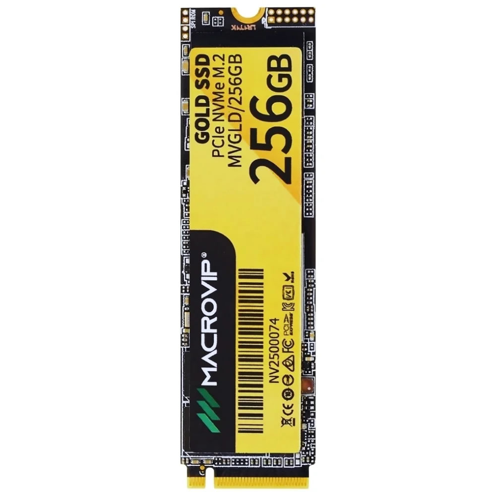 SSD 256GB NVME MVGLD/256GB GOLD M.2 MACROVIP BOX - Imagem 3