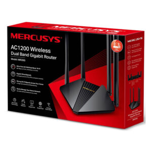 ROTEADOR WIRELESS GIGABIT AC1200 MR30G DUAL BAND MERCUSYS BOX
