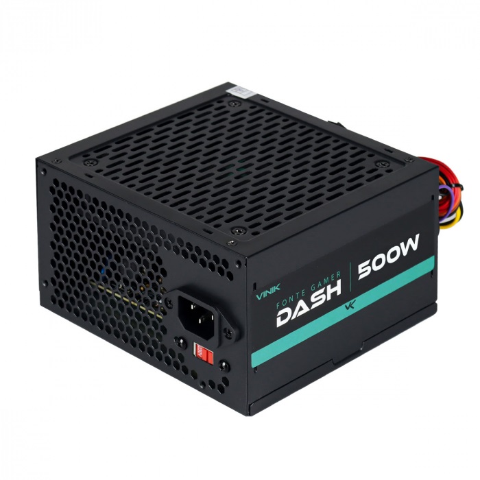 FONTE ATX 500W 20/24 PINOS VFG500WPV3 2* SATA 2* IDE DASH VINIK BOX - Imagem 2