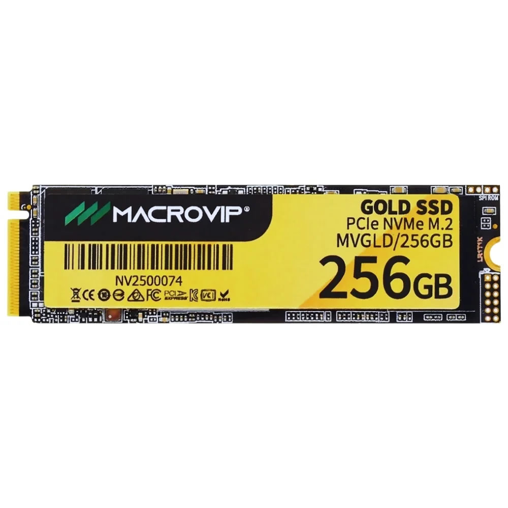 SSD 256GB NVME MVGLD/256GB GOLD M.2 MACROVIP BOX - Imagem 5